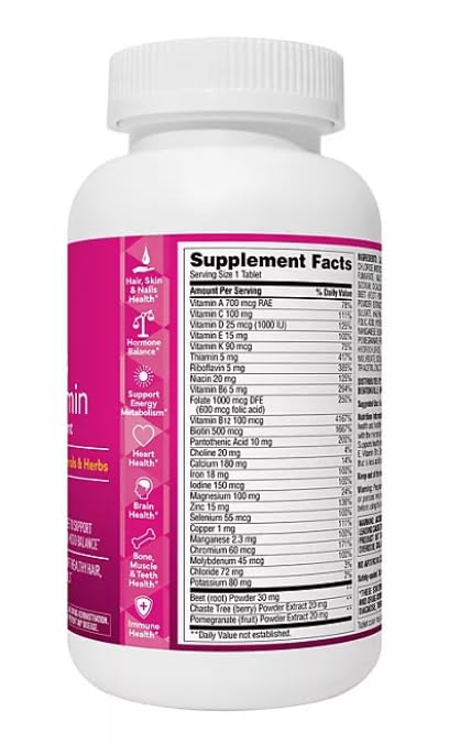 Generic Advanced Women's Multivitamin - 275 Tablets - image 3
