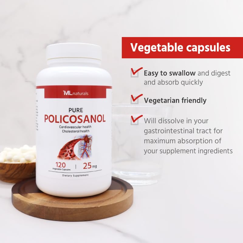 ML Naturals Policosanol 25 mg