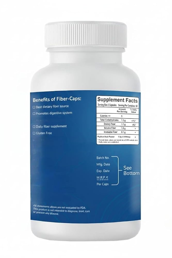Generic Psyllium Sat Isabgol Capsules Dietary Fiber - 120 Capsules - image 4