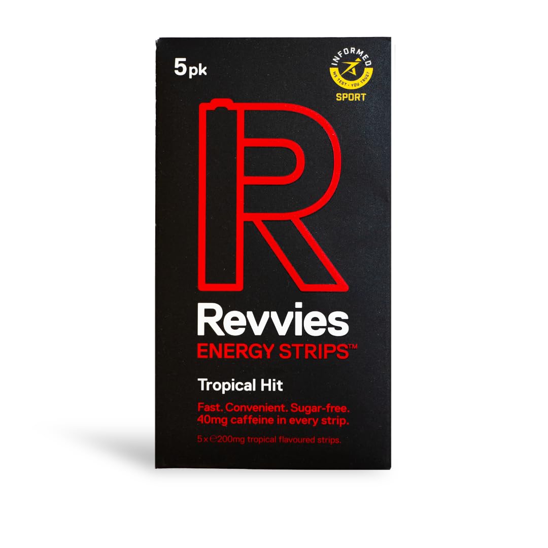 Revvies Energy Strips Tropical Hit 40mg Caffeine - 50 Strips