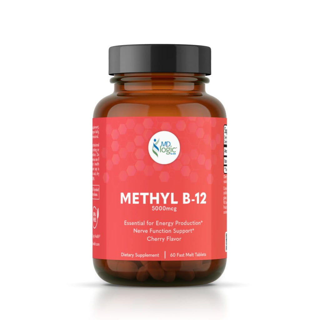 MD Logic Health Methyl-B12 5000 for Energy - 60 Tablets