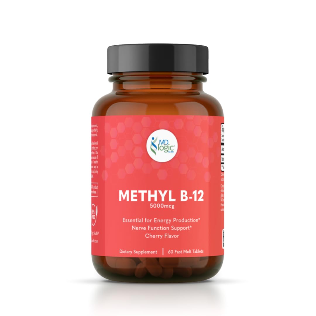 MD Logic Health Methyl-B12 5000 for Energy - 60 Tablets