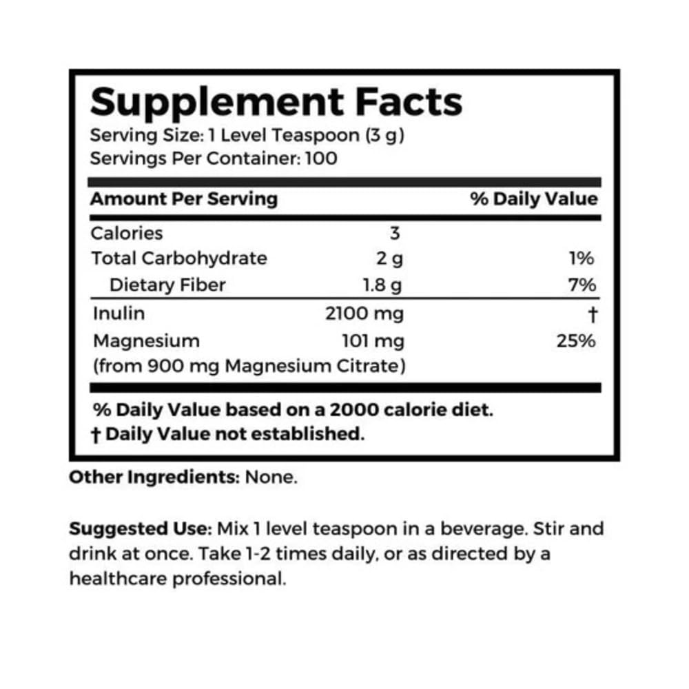 Dr Clark Inulin Powder Prebiotic Soluble Fiber - 300g - image 2