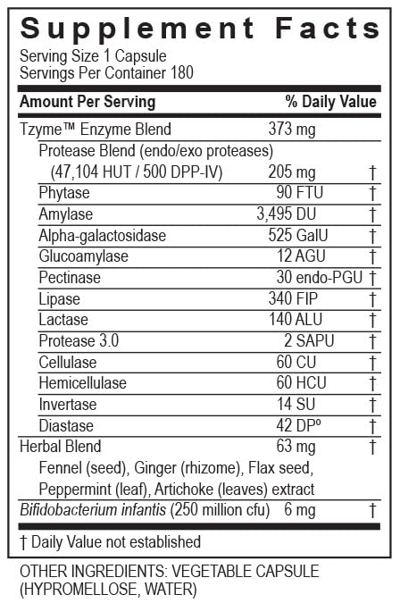 TRANSFORMATION Carbo-G Enzyme Blend with Probiotics - 180 Capsules - image 4