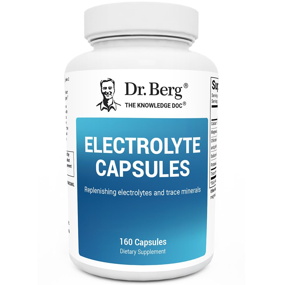 Dr. Berg Electrolyte Capsules for Energy & Hydration - 160 Capsules
