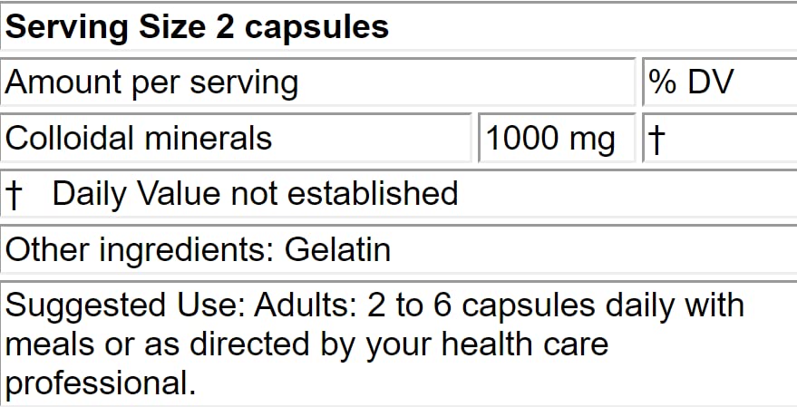 LifeLink Colloidal Trace Minerals - 100 Capsules - image 2