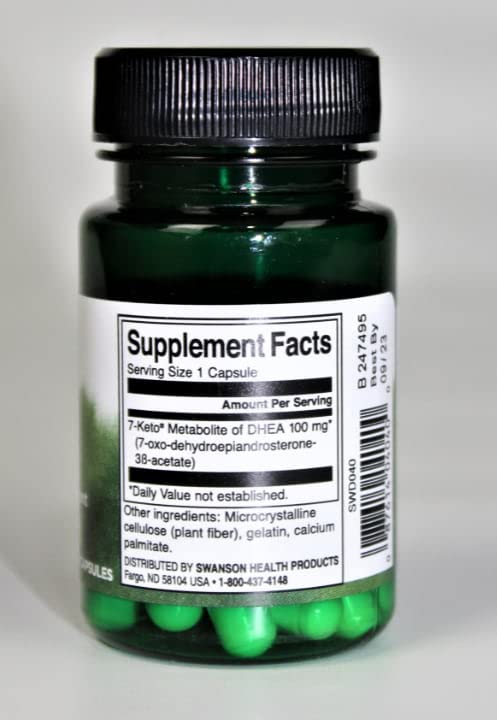 Swanson Diet 7-Keto DHEA 100 mg - 30 Capsules - image 5