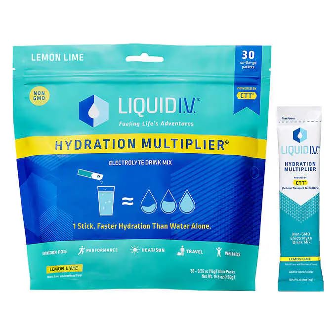 Liquid I.V. Hydration Electrolyte Powder Drink Mix Lemon Lime - 28 Count
