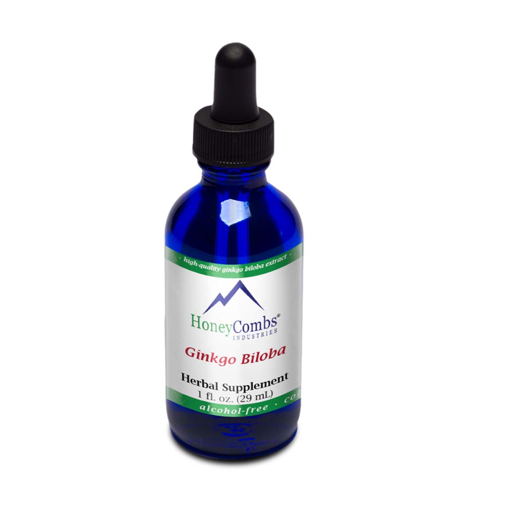 HoneyCombs Ginkgo Biloba Liquid Drops for Memory Support - 1 Ounce - image 3