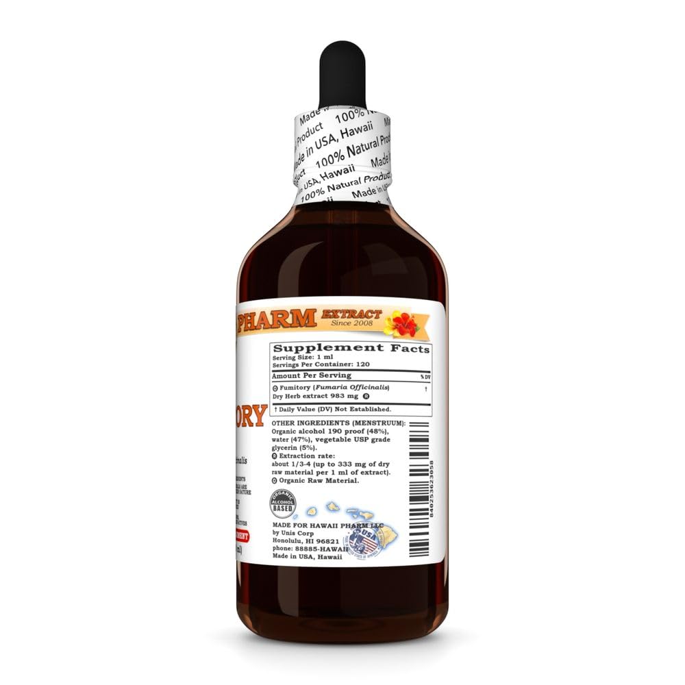 Hawaii Pharm Fumitory (Fumaria officinalis) Herb Liquid Extract