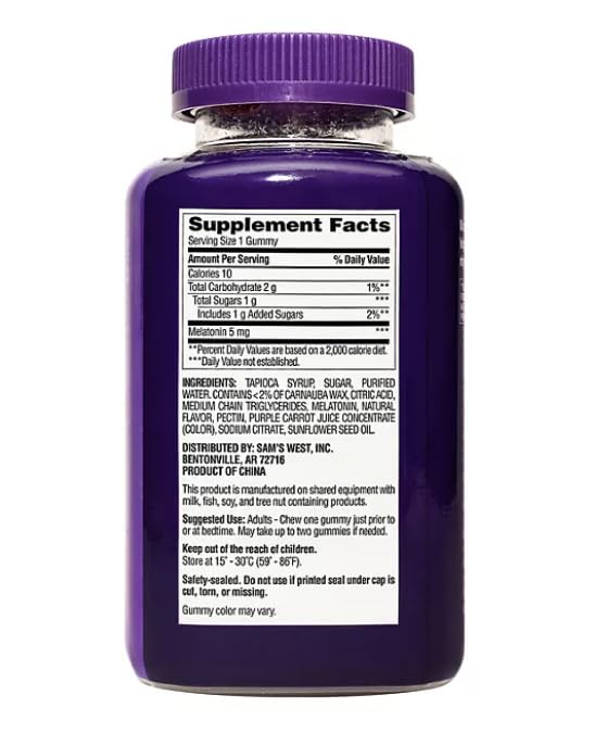 Generic Melatonin 5mg Gummies Natural Strawberry Flavor - 200 Count - image 3
