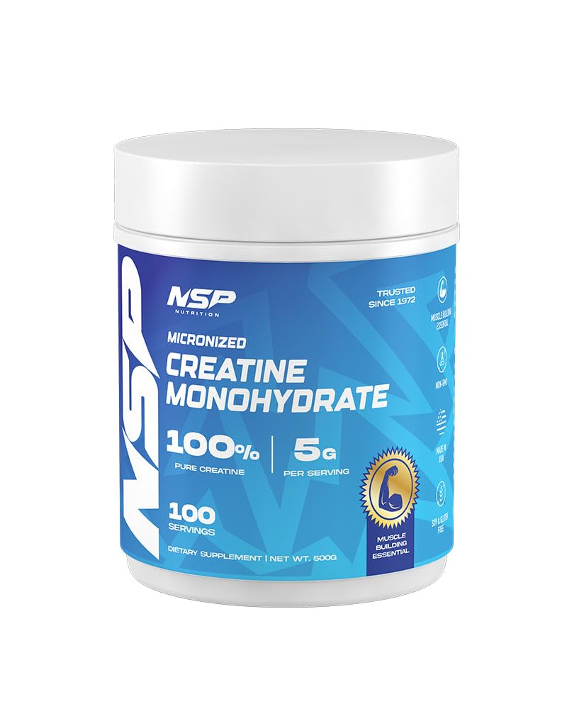 NSP Nutrition Micronized Creatine Monohydrate Powder - 100 Servings - image 2