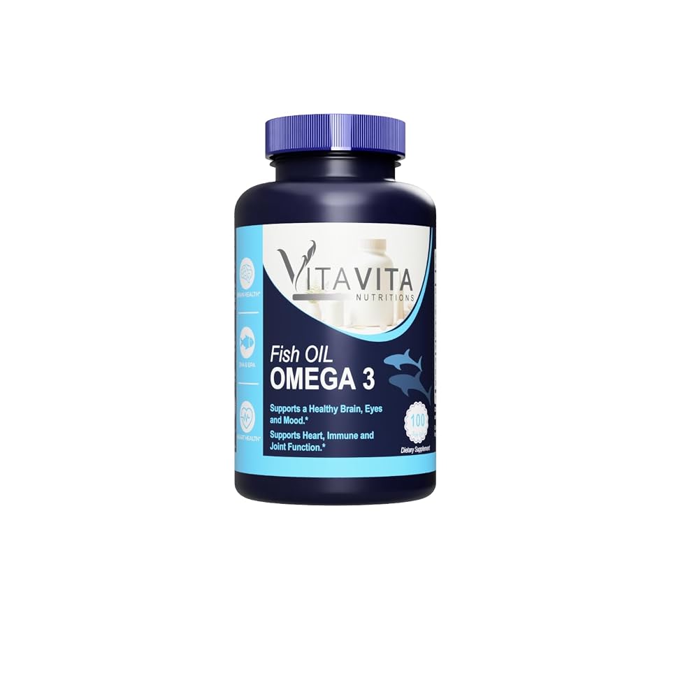 VitaVita Nutritions Fish Oil Omega-3 Softgels - 100 Count