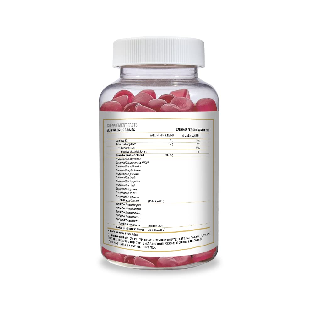 ACTIF Bariatric Probiotic Maximum Strength 20 Billion CFU - 60 Gummies - image 4