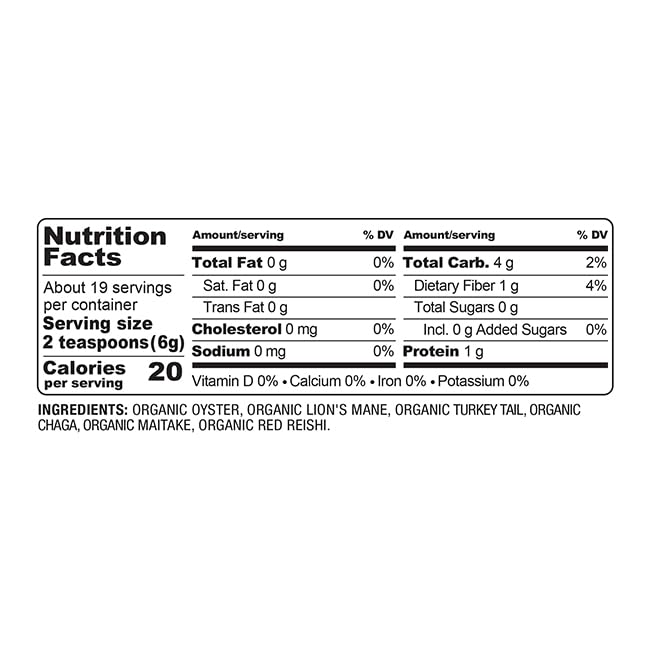 BareOrganics Mushroom Memory Blend Powder - 4 oz - image 3