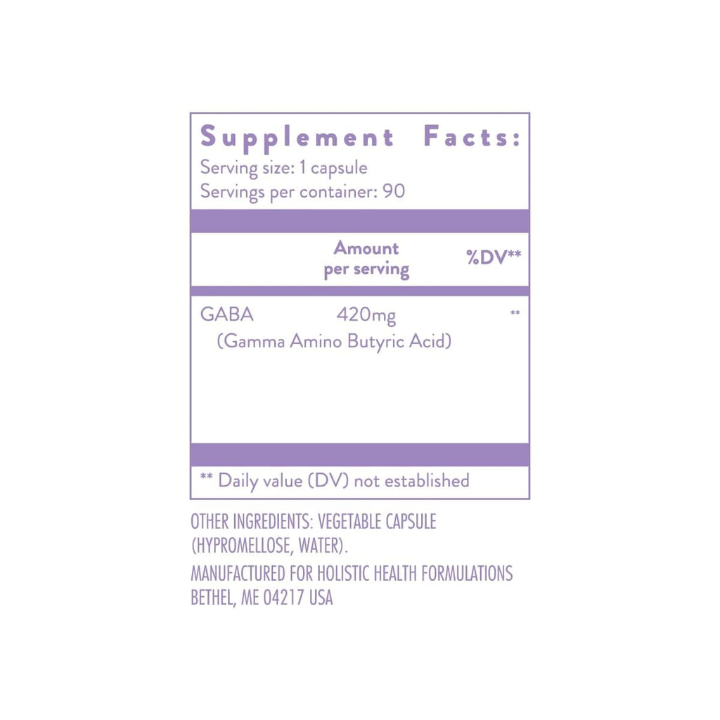 Holistic Health GABA Supplement for Sleep - 90 Capsules - image 3