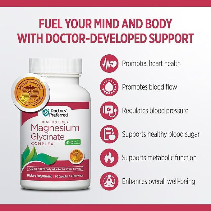 Doctors' Preferred High Potency Magnesium Glycinate Complex