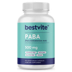 BESTVITE PABA 500mg Antioxidant Support - 120 Vegetarian Capsules