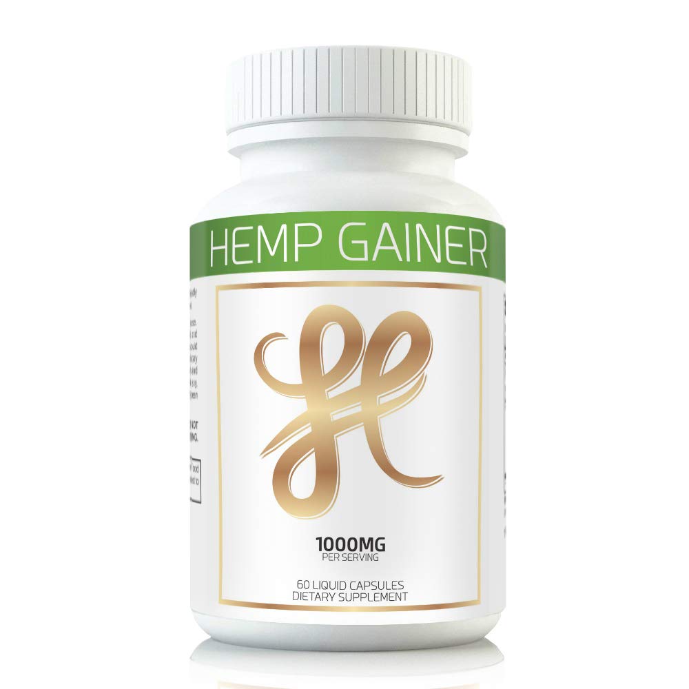 Hemp Gainer Weight Gain Pills Appetite Booster - 60 Capsules