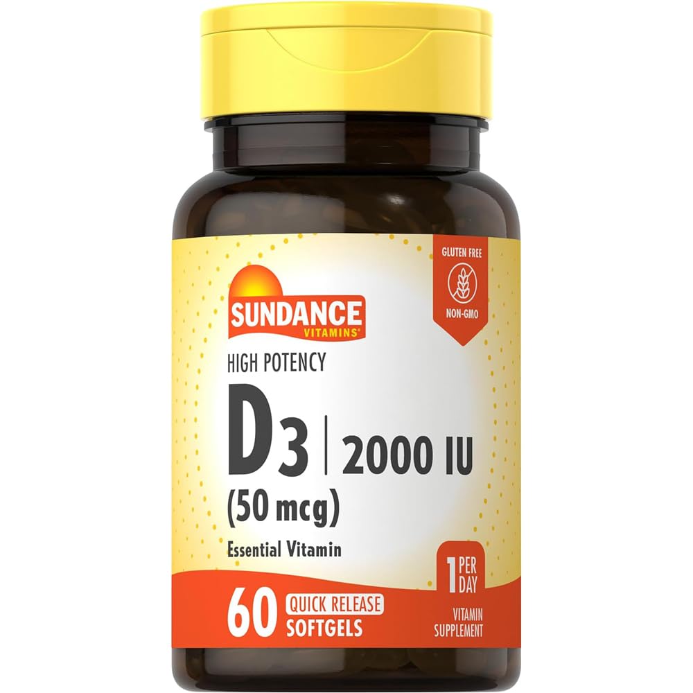 Sundance Vitamin D3 2000 IU Quick Release - 180 Softgels