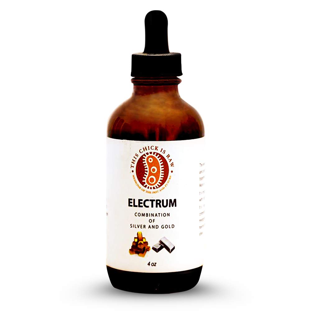 This Chick is Raw Colloidal Electrum Nano Gold & Silver - 4 oz