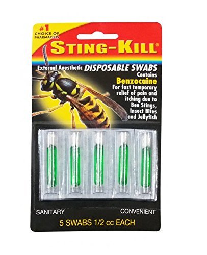 TOPNaturePlus Sting Kill Anesthetic Swabs - 5 Count