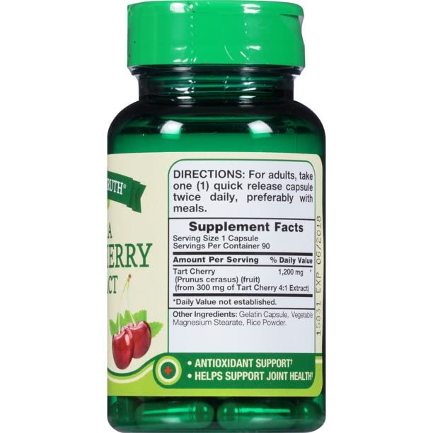 Nature's Truth Ultra Tart Cherry 1200 mg Capsules - 360 Capsules - image 4