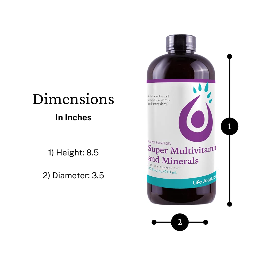 Life Solutions Super Multivitamins and Minerals Liquid - 32 fl oz - image 3