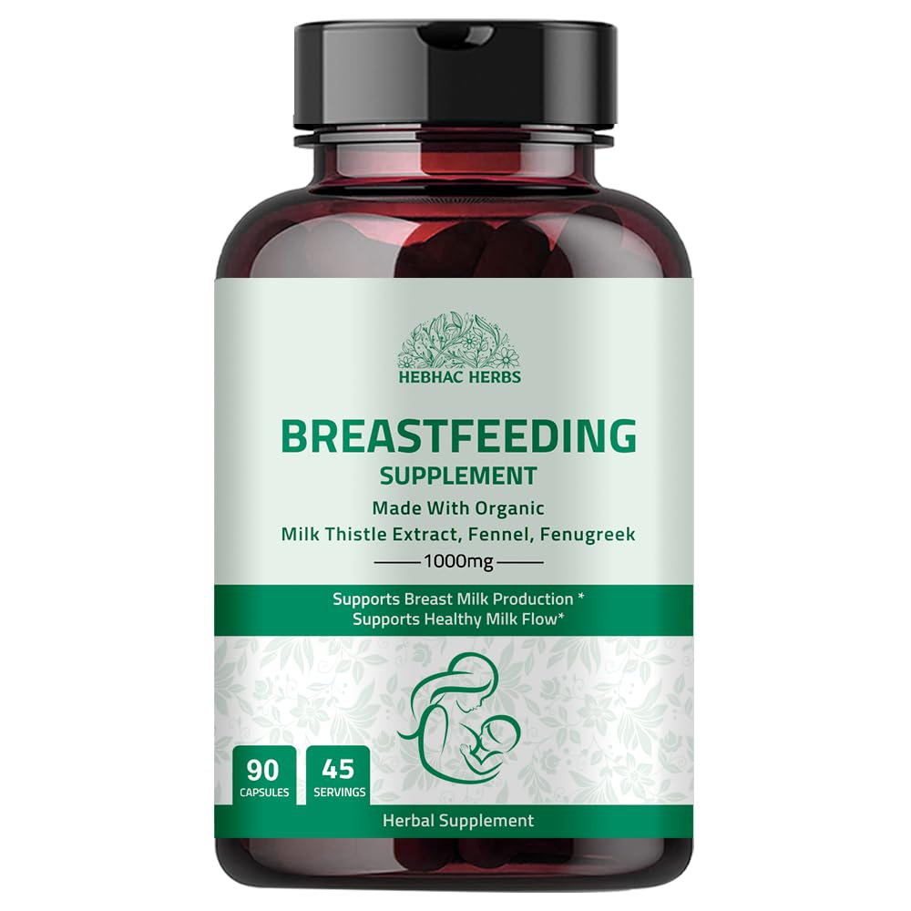 Hebhac Herbs Breastfeeding Supplement Lactation Support - 90 Capsules