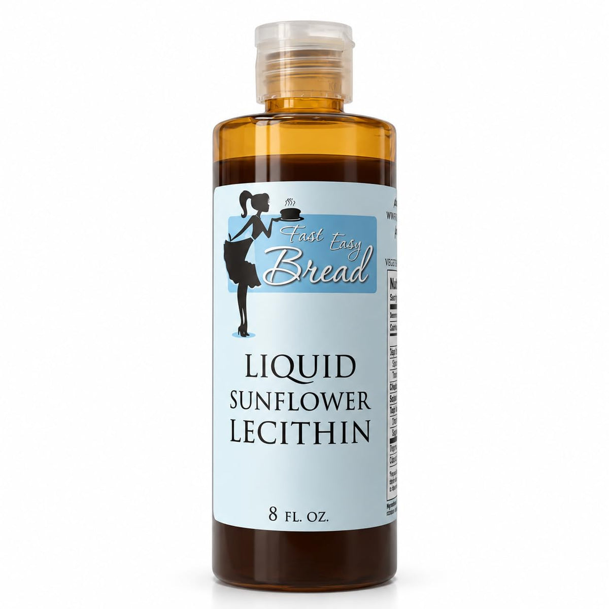 Fast Easy Bread Sunflower Lecithin Liquid Food Grade - 8 Fl Oz