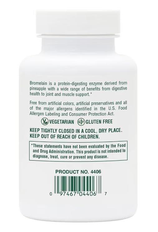 NaturesPlus Ultra Bromelain 1500 mg - 60 Vegetarian Tablets - image 9