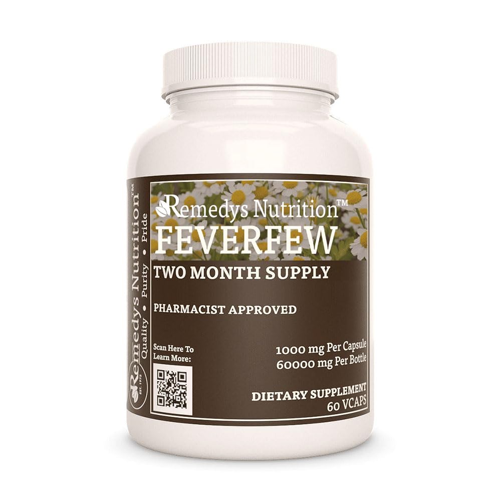 Remedy’s Nutrition Remedy's Nutrition Feverfew 1000 mg - 60 Vegan Capsules