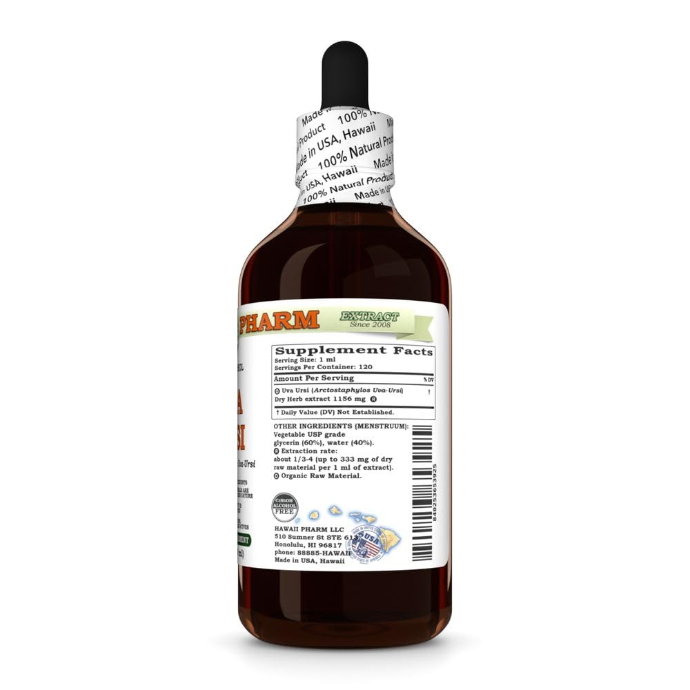 Hawaii Pharm Uva Ursi (Arctostaphylos uva-Ursi) Herb Alcohol-Free