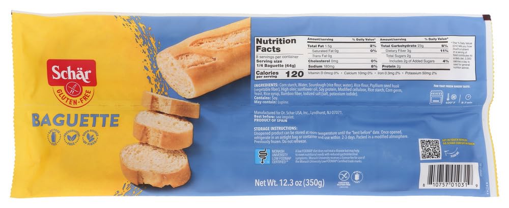 Schär Gluten Free Baguettes - Pack of 6