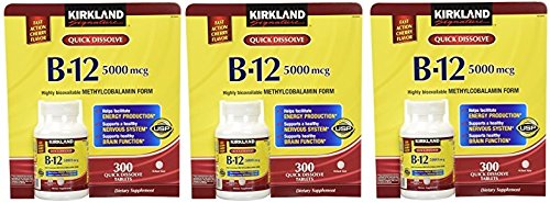 Kirkland Pozpfa Sublingual B-12 5,000 mcg - 300 Tablets