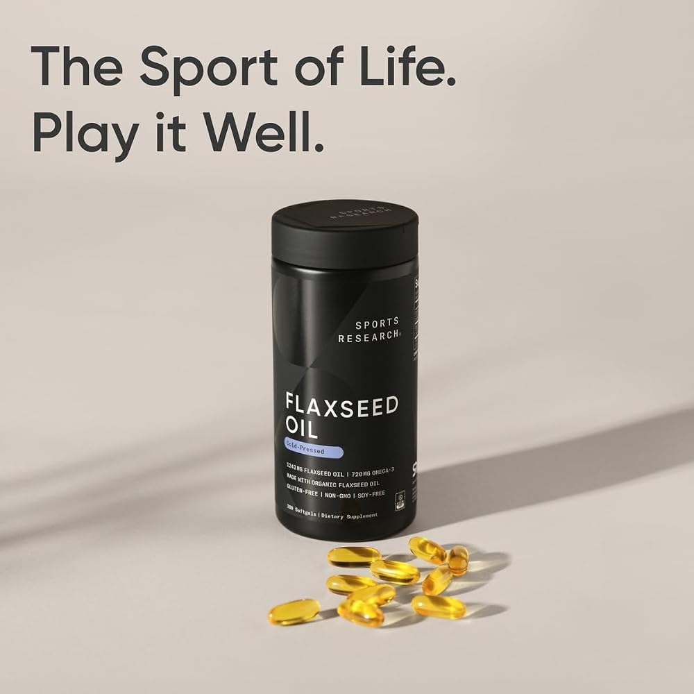 Sports Research Organic Flaxseed Oil 1242mg - 200 Softgels - image 7