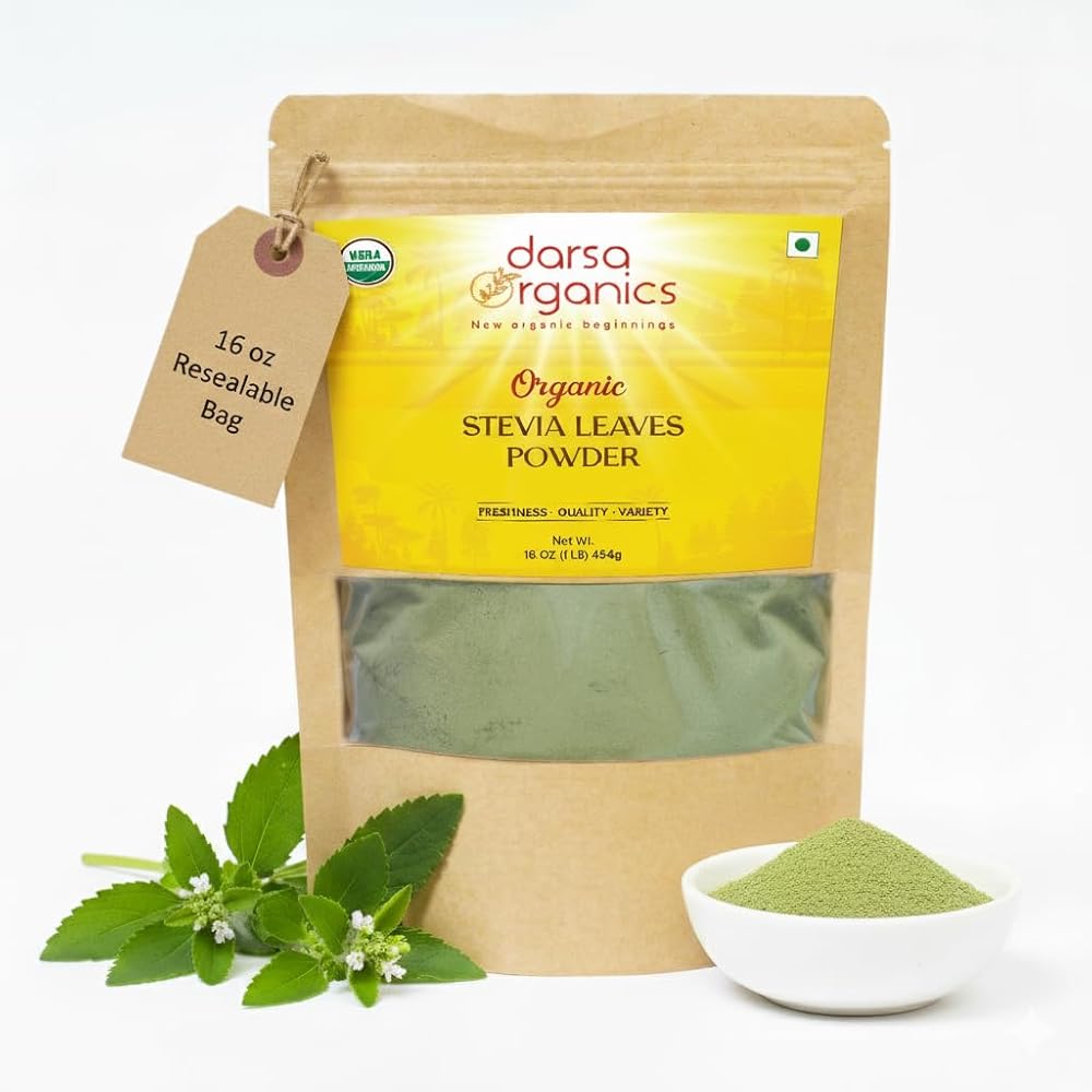Darsa Organics Pure Stevia Powder - 16 oz