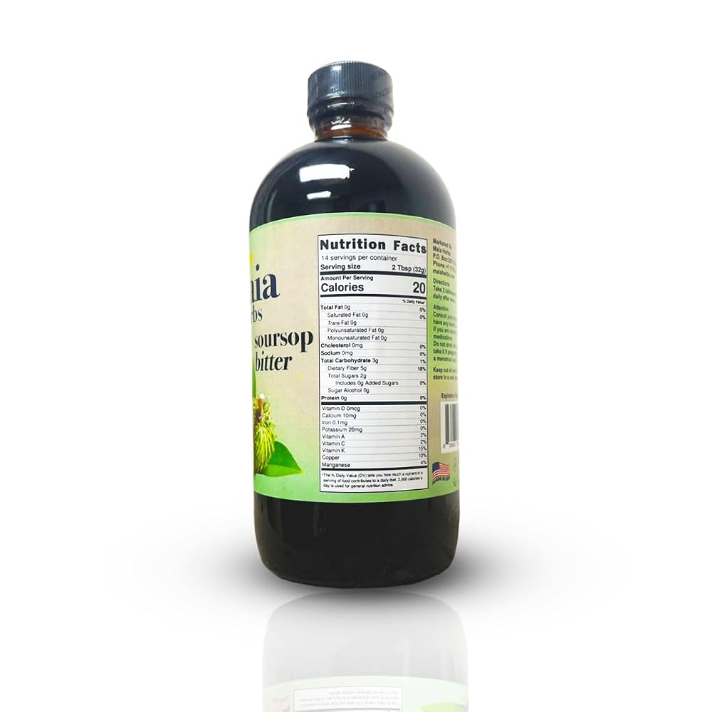 Maia Herbs Soursop Bitters Liquid - 16 Fl Oz - image 2