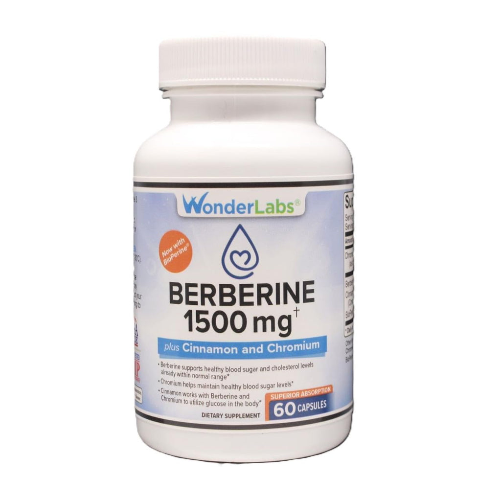 Wonder Laboratories Berberine HCL 500mg + Cinnamon & Chromium