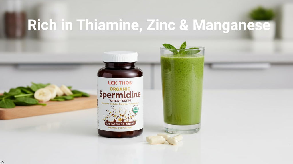 Lekithos Organic Spermidine Capsules - 120 Capsules - image 2