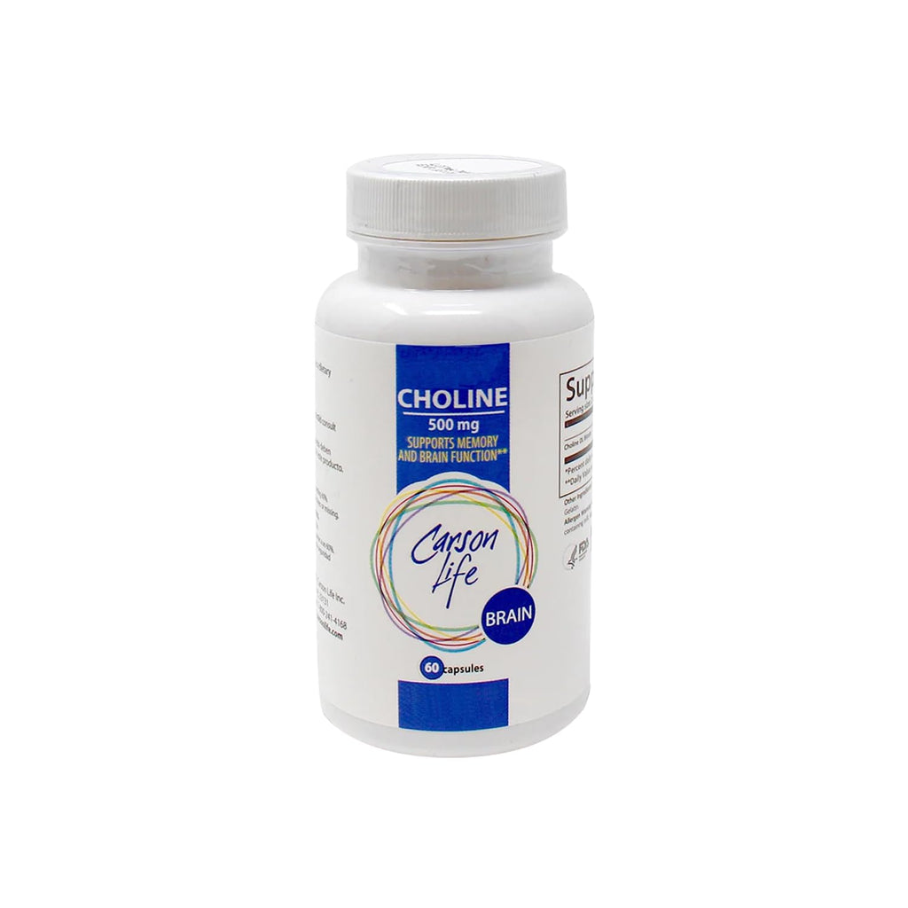 Carson Life Choline 500 mg Capsules