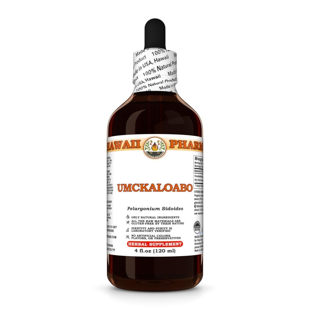 Hawaii Pharm Umckaloabo Pelargonium Root Liquid Extract - 4 fl oz, 4-Pack - image 2