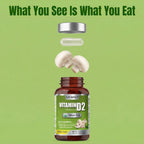 EAT Intact Whole Mushroom Vitamin D2 2000 IU - 60 Capsules - image 3