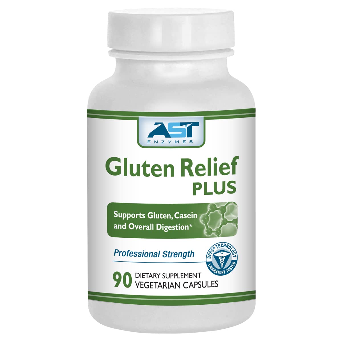 AST Enzymes Gluten Relief Plus Digestive Enzyme - 90 Vegetarian Capsules
