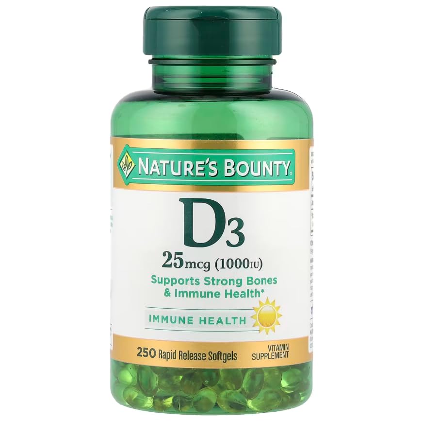 Nature's Bounty Vitamin D3 1000 IU Rapid Release - 750 Softgels - image 2