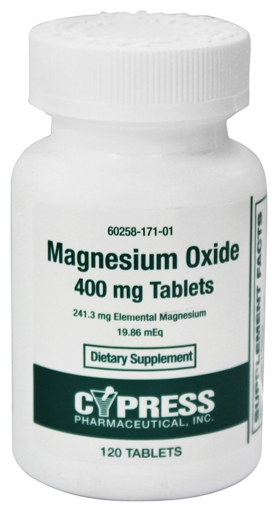 Cypress Pharmaceuticals Magnesium Oxide 400 mg - 120 Tablets