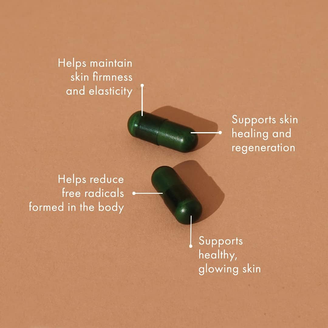 WelleCo The Skin Elixir Greens Powder Capsules - 60 Capsules - image 4