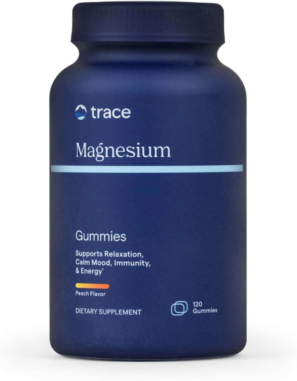 Trace Minerals Magnesium Gummies Peach - 120 Count