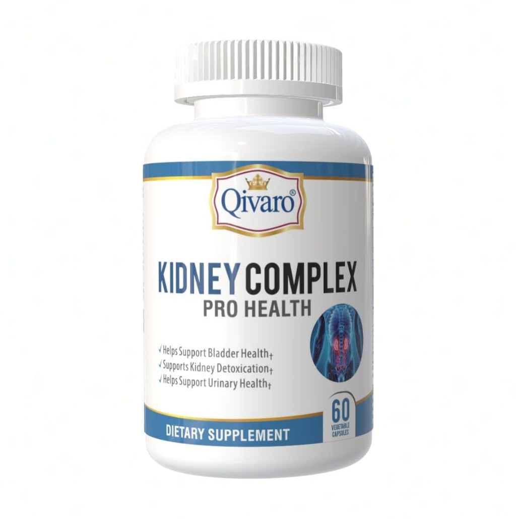 Qivaro Kidney Complex Pro-Health Supplement - 60 Vegetable Capsules