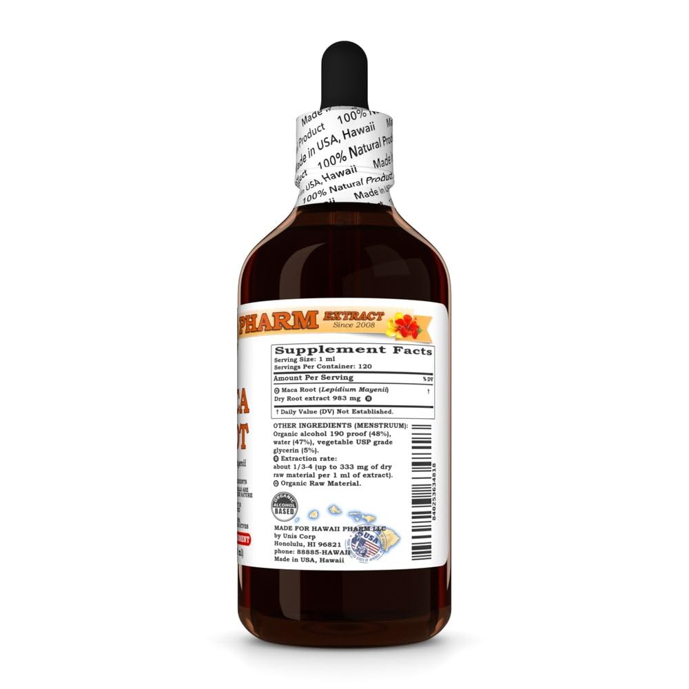 Hawaii Pharm Maca Root Liquid Extract - 4 fl oz - image 3